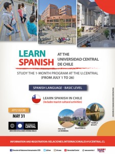 Cartaz curso espanhol no chile