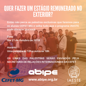 Palestra IAESTE outubro 2019