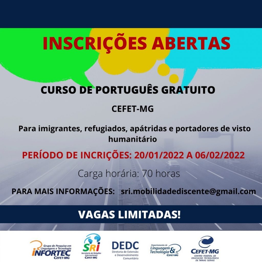 Inscrições abertas para curso de português para estrangeiros (PLAC